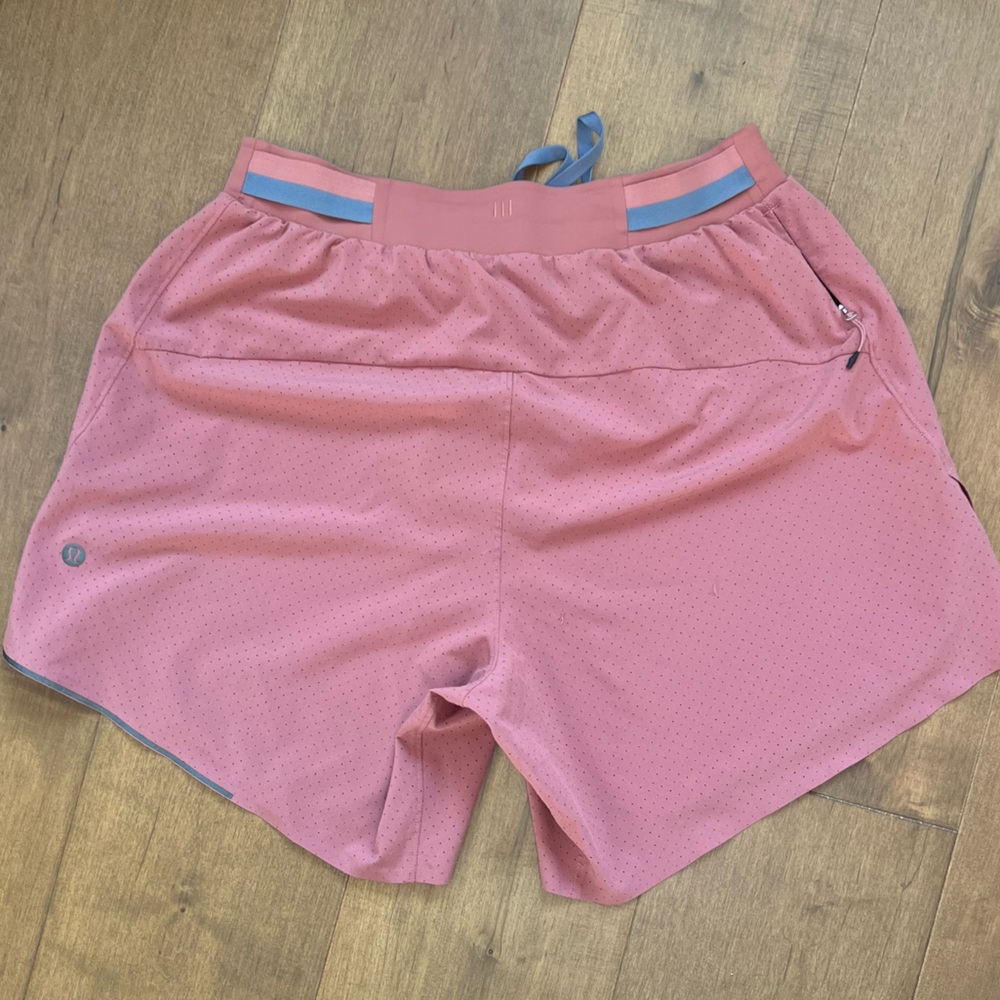 2 PAIRS Lululemon and Fast Free 6” Shorts Bundle- Briar Rose & Dusty Lavender S